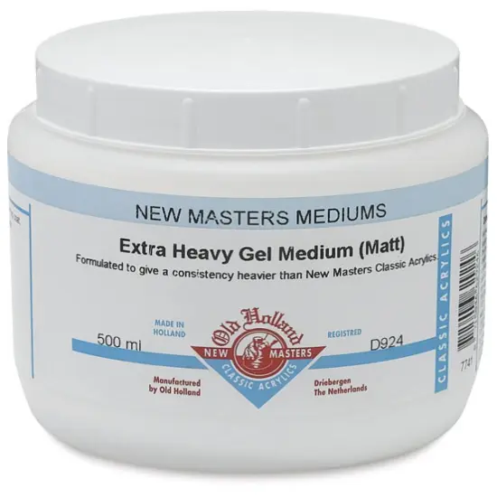 Old Holland New Masters High Build Gel Medium (No Filler) - Matte, 500 ml jar {1}