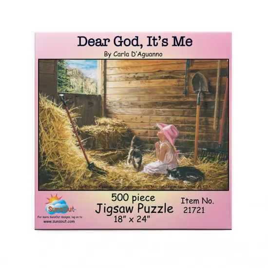 Sunsout Dear God It's Me 500 pc Jigsaw Puzzle 21721 {4}