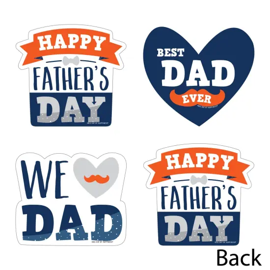 Big Dot of Happiness Happy Father's Day - Decorations DIY We Love Dad Party Essentials - Set of 20 {4}