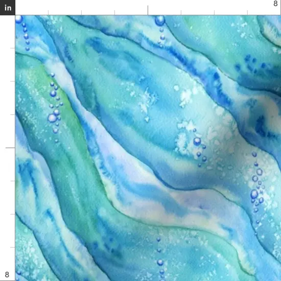 Various Fabrics by the Yard or Fat Quarter Pattern Summer Beach Ocean Nautical Nursery Abstract Watercolor Custom Printed Fabric by Spoonflower {4}