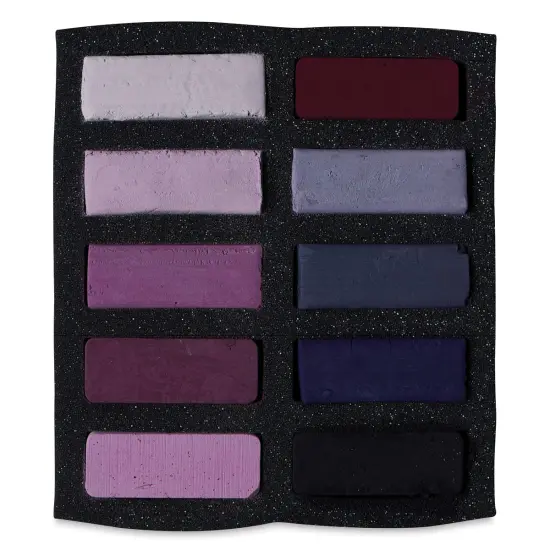 Art Spectrum Extra Soft Square Pastels - Violets, Set of 10 {1}