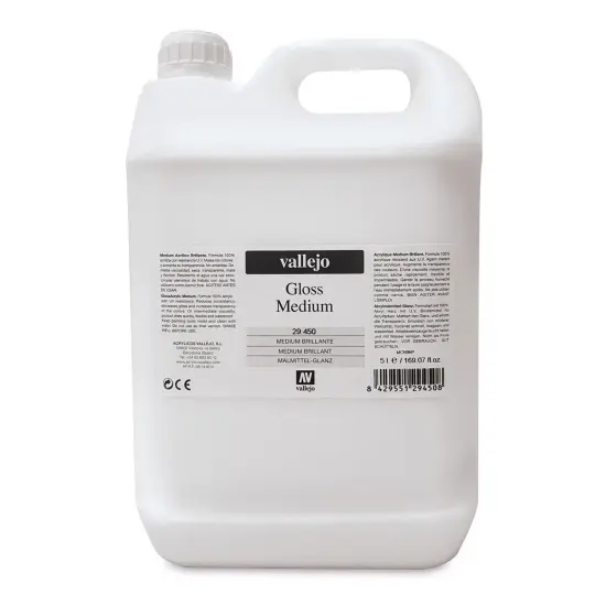 Vallejo Acrylic Medium - Gloss, 5 L {2}