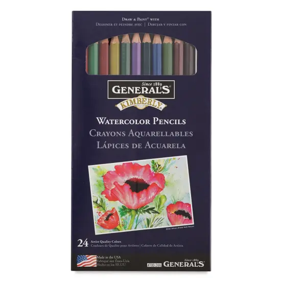 General's Kimberly Watercolor Pencil Set - Assorted Colors, Set of 24 {1}