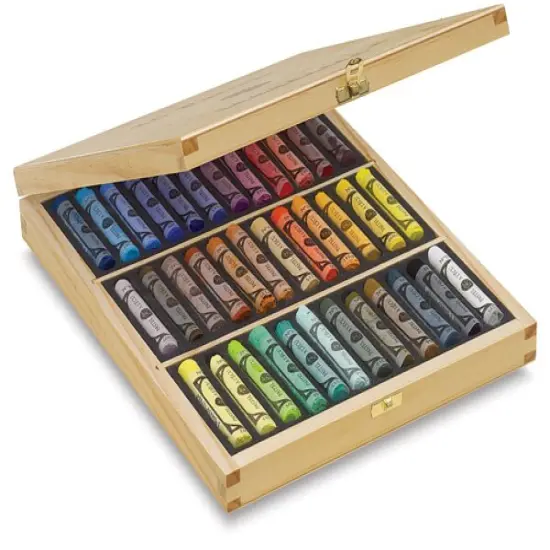 Sennelier Soft Pastels - Set of 36, Assorted Colors, Wood Box {2}