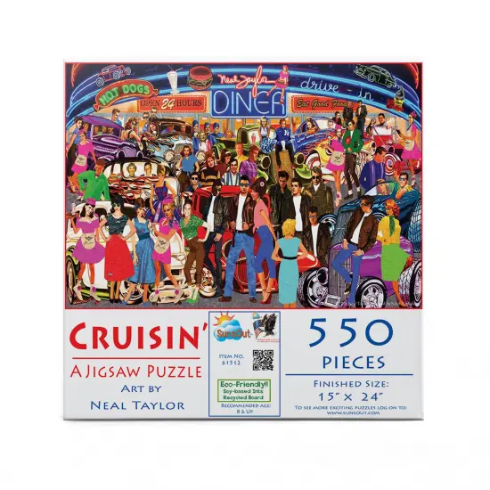 Sunsout Cruisin 550 pc Jigsaw Puzzle 61512 {4}