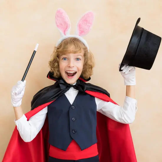 Bunny Rabbit Costume Set - White and Pink Ears, Bow Tie and Tail Accessories Kit for Kids of All Ages {4}