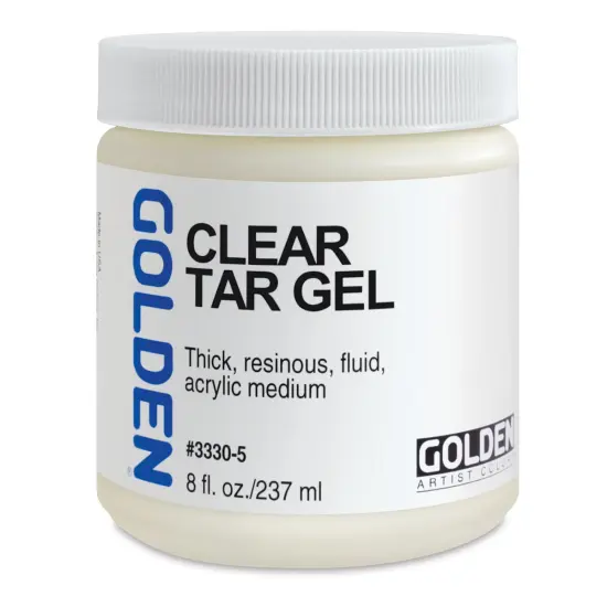 Golden Acrylic Gel Medium - Clear Tar, 8 oz jar {1}