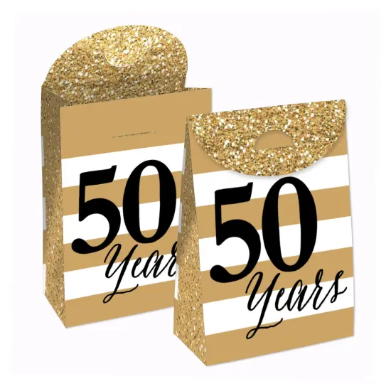 Big Dot of Happiness We Still Do - 50th Wedding Anniversary - Anniversary Gift Favor Bags - Party Goodie Boxes - Set of 12 {1}