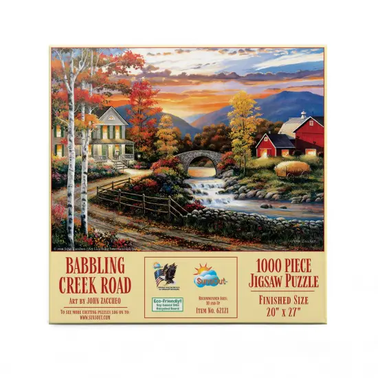 Sunsout Babbling Creek Road 1000 pc Jigsaw Puzzle 62121 {4}