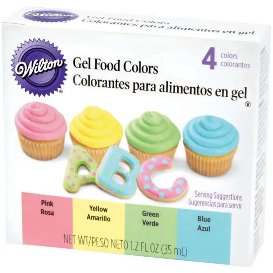 Wilton Gel Food Colors .3oz 4/Pkg-Pastel {2}