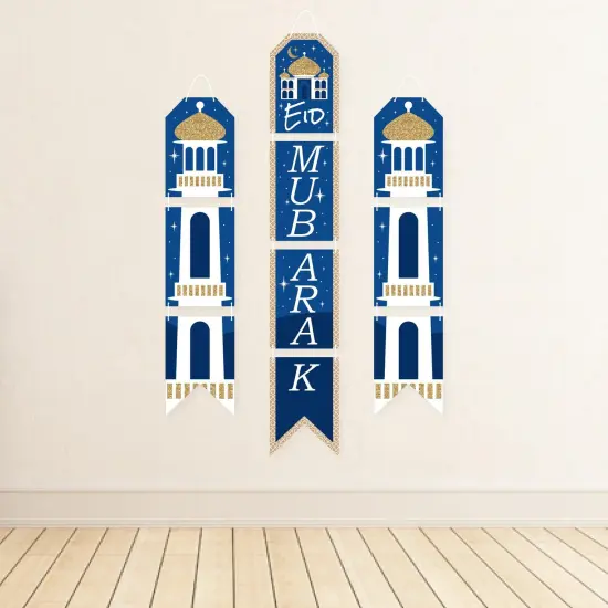 Big Dot of Happiness Eid Mubarak Hanging Vertical Paper Door Banners - Ramadan Party Wall Decoration Kit - Indoor Door Decor {4}