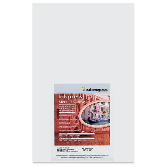 Inkpress Metallic Canvas - 13" x 19", Pkg of 10 Sheets {1}