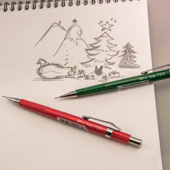 Sharp Mechanical Pencil (0.5mm) 2-Pk (P205BP2-K6) {3}