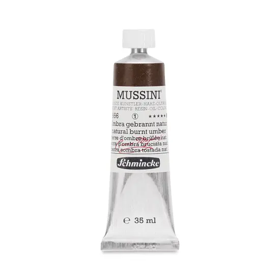 Schmincke Mussini Oil Color - Natural Burnt Umber, 35 ml tube {1}