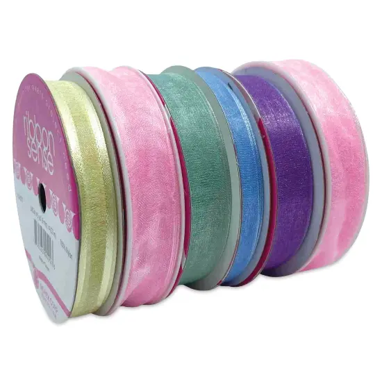 Morex Ribbon Assortments - Pastel Palette, Set of 6 Rolls, 30 yds {1}