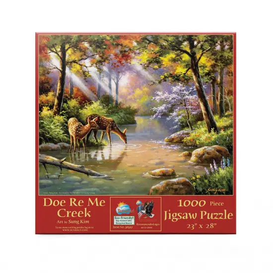 Sunsout Doe Re Me Creek 1000 pc Jigsaw Puzzle 36597 {4}