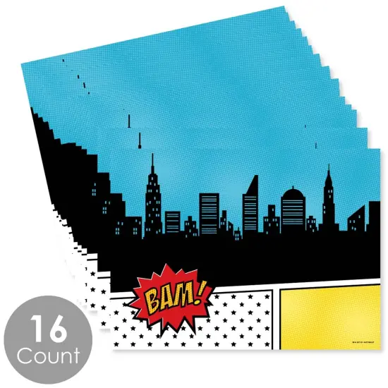 Big Dot of Happiness Bam Superhero - Party Table Decorations - Baby Shower or Birthday Party Placemats - Set of 16 {4}