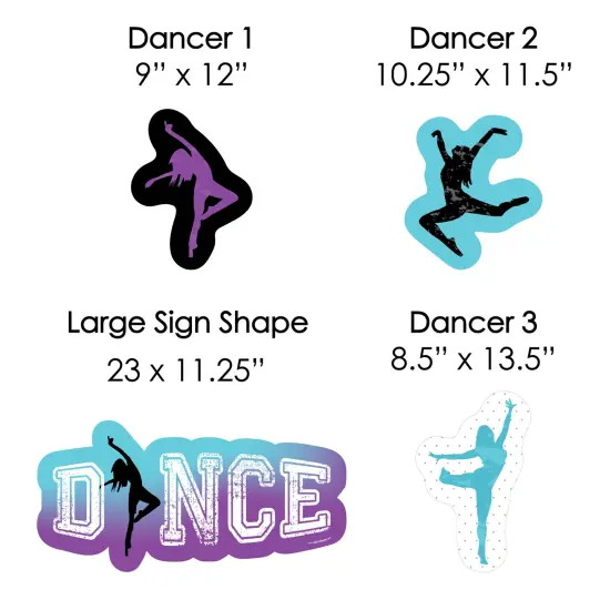 Big Dot of Happiness Must Dance to the Beat - Dance - Yard Sign and Outdoor Lawn Decorations - Dance Party or Birthday Party Yard Signs - Set of 8 {7}