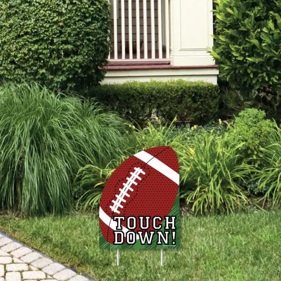 Big Dot of Happiness End Zone - Football - Outdoor Lawn Sign - Baby Shower or Birthday Party Yard Sign - 1 Piece {1}