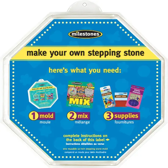 Milestones Stepping Stone Mold-Octagon 12" {1}
