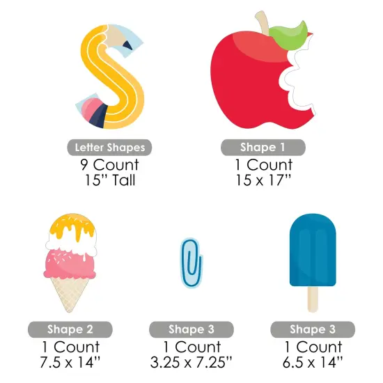 Big Dot of Happiness School's Out - Yard Sign Outdoor Lawn Decorations - Last Day of School Classroom Yard Signs - School's Out {7}