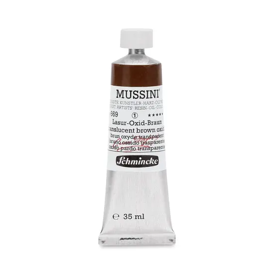 Schmincke Mussini Oil Colors - Translucent Brown Oxide, 35 ml tube {1}