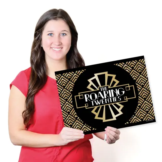 Big Dot of Happiness Roaring 20's - Party Table Decorations - 1920s Art Deco Jazz Party Placemats - Set of 16 {7}