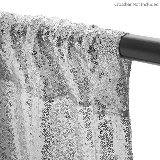 Lann's Linens (Set of 4) Sequin Photography Backdrop Curtains - 2ft x 8ft Tall Glitter Background&nbsp;Panels for Wedding, Party or Photo Booth {3}