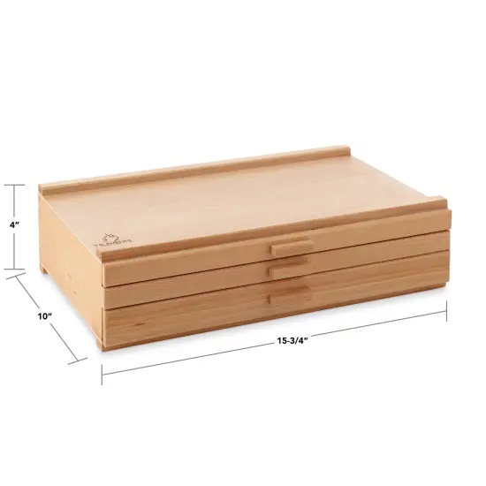 7 Elements Wooden Artist Storage Supply Box for Pastels, Pencils, Pens, Markers, Brushes and Tools {6}
