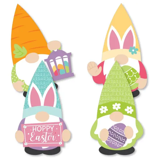 Big Dot of Happiness Easter Gnomes - Decorations DIY Spring Bunny Party Essentials - Set of 20 {3}