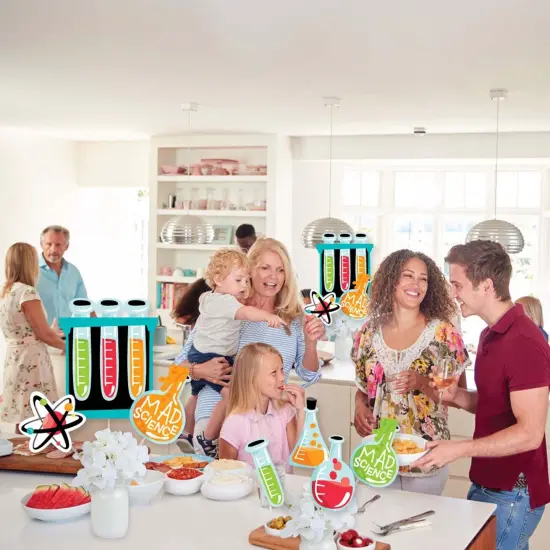 Big Dot of Happiness Scientist Lab - Baby Shower or Birthday Party Centerpiece Sticks - Showstopper Table Toppers - 35 Pieces {6}