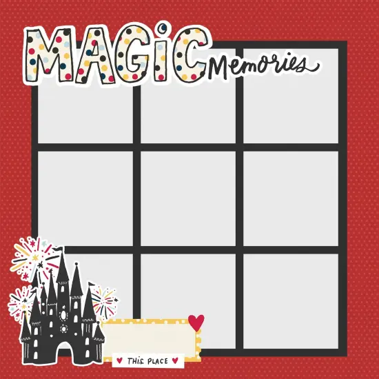 Simple Stories Simple Pages Page Template-(1) 9-3"X3" {3}