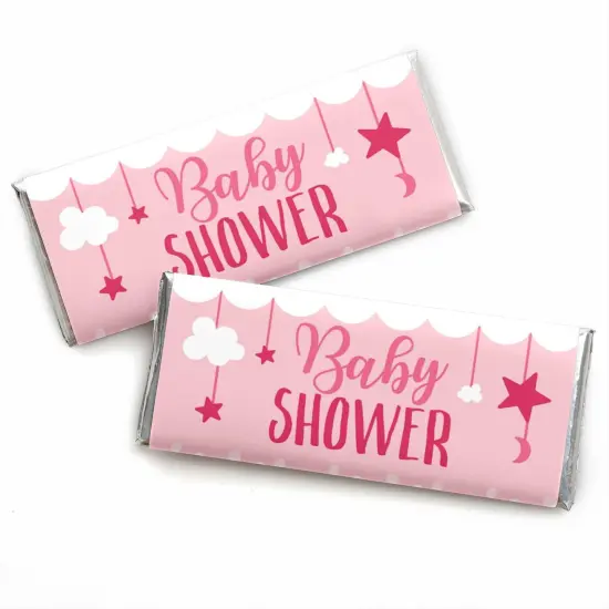 Big Dot of Happiness It's a Girl - Candy Bar Wrapper Pink Baby Shower Favors - Set of 24 {1}
