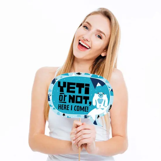 Big Dot of Happiness Yeti to Party - Abominable Snowman Party or Birthday Party Photo Booth Props Kit - 20 Count {4}