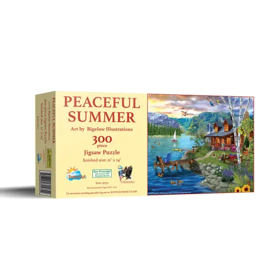 Sunsout Peaceful Summer 300 pc Jigsaw Puzzle 31575 {3}