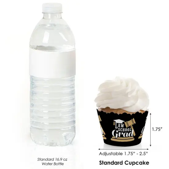 Big Dot of Happiness Law School Grad - Future Lawyer Graduation Party Decorations - Party Cupcake Wrappers - Set of 12 {4}