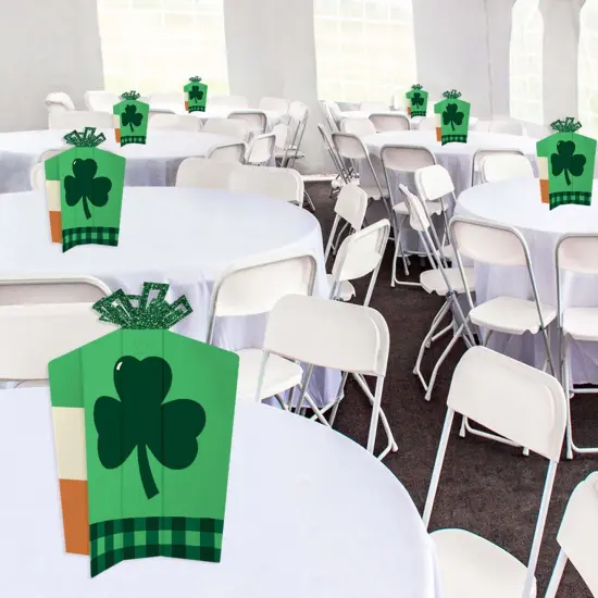 Big Dot of Happiness St. Patrick's Day - Table Decorations - Saint Paddy's Day Party Fold and Flare Centerpieces - 10 Count {6}