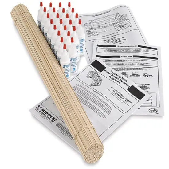 Midwest Products Bridge Building Class Pack - Basswood {1}