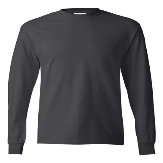 Hanes&reg; Authentic Long Sleeve T-Shirt Smoke Grey {1}