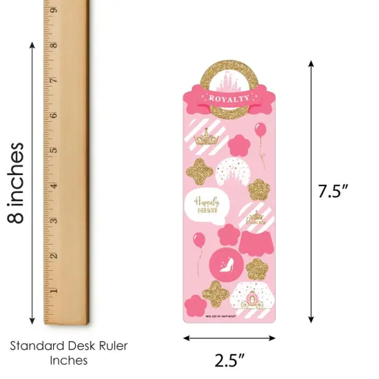 Big Dot of Happiness Little Princess Crown - Pink and Gold Princess Birthday Party Favor Kids Stickers - 16 Sheets - 256 Stickers {4}