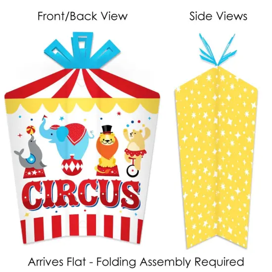 Big Dot of Happiness Carnival - Step Right Up Circus - Table Decorations - Carnival Themed Party Fold and Flare Centerpieces - 10 Count {3}
