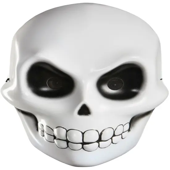 Skeleton Skull Grim Reaper Scary Horror Adult Vacuform Halloween Mask {1}