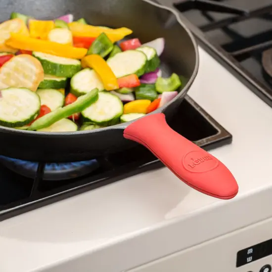 Silicone Hot Handle Holders - Red & Black (Pack of 2) {3}