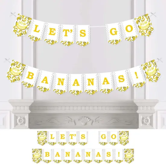 Big Dot of Happiness Let's Go Bananas - Tropical Party Bunting Banner - Party Decorations - Let's Go Bananas {1}