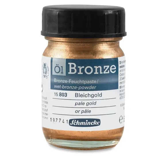 Schmincke Oil Bronze - Pale Gold, 50 ml bottle {2}