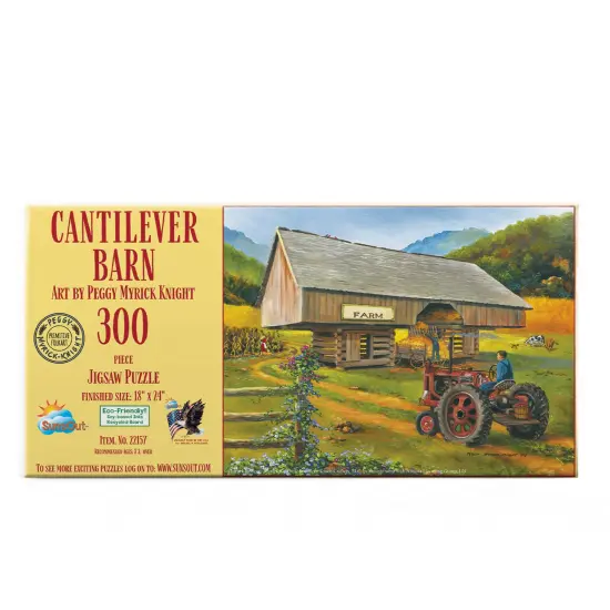 Sunsout Cantilever Barn 300 pc Jigsaw Puzzle 22157 {4}