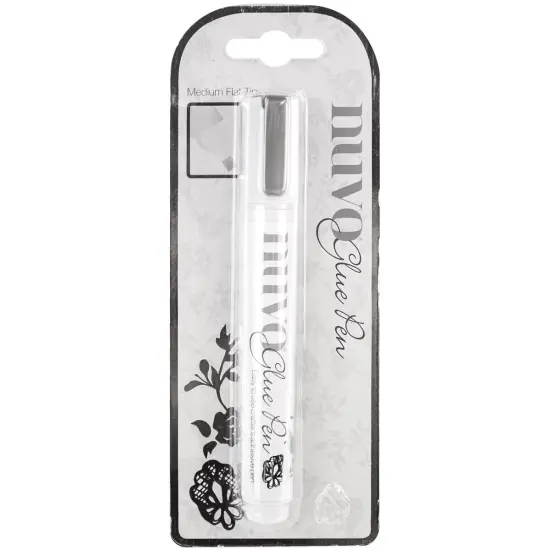 Nuvo Glue Pen for Crafting and Card Making, Medium Flat Tip {1}