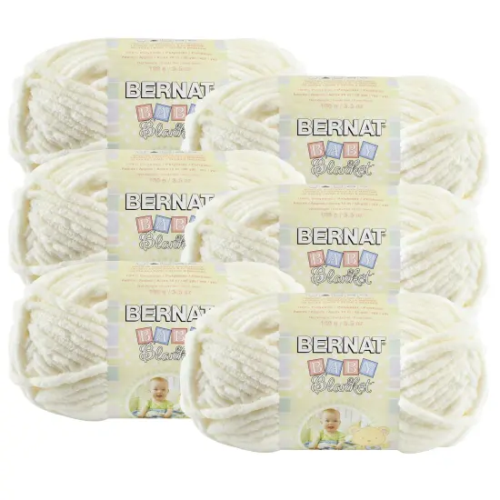 (Pack of 6) Bernat Baby Blanket Yarn-Vanilla {1}