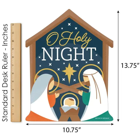 Big Dot of Happiness Holy Nativity - Outdoor Lawn Sign - Manger Scene Religious Christmas Yard Sign - 1 Piece {6}