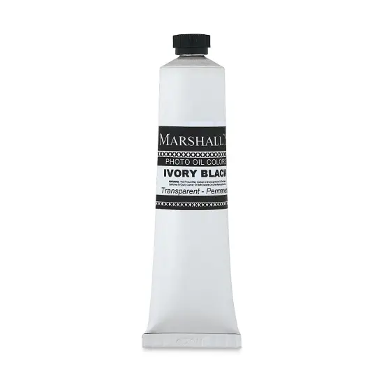 Marshall's Photo Oil Color - Ivory Black, 3/4" x 4" Tube {1}